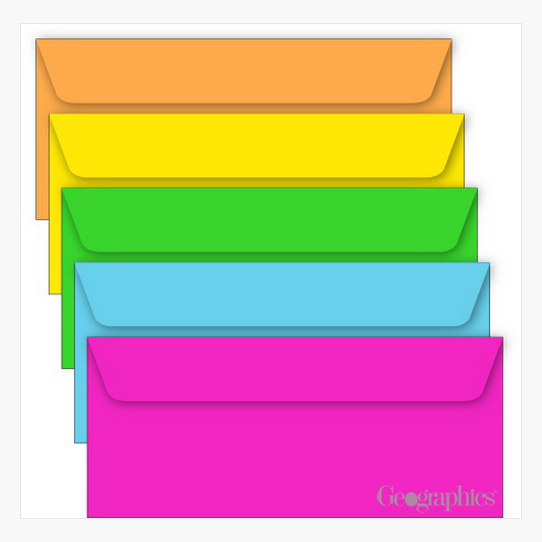 Brights-Assorted-Envelopes-No-10-Geographics-47720