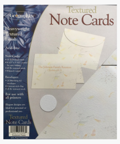 Scattered Petals Note Cards w/ Envelopes, 5.5″x 8.5″, 20/pack, 6 packs/case by Geographics®