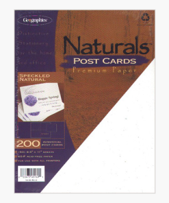 Speckled Natural Postcards Premium, 4.25″x5.5″, 200/pack, 8 packs/case by Geographics®