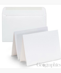 Blank Greeting Cards w/ Envelopes – White Matte, 5.5″x 8.5″, 150/pack by Geographics®